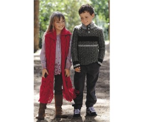 E-MODELE ENFANT - ÉCHARPE À POCHES TEDDIE - BERGÈRE DE FRANCE