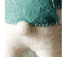 Mini kit feutrine Corinne Lapierre - Ours polaire - queue en feutrine