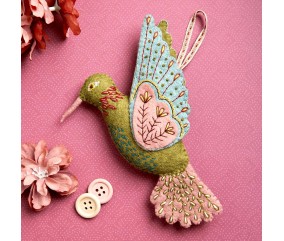 Mini kit feutrine Corinne Lapierre - Colibri - suspendu