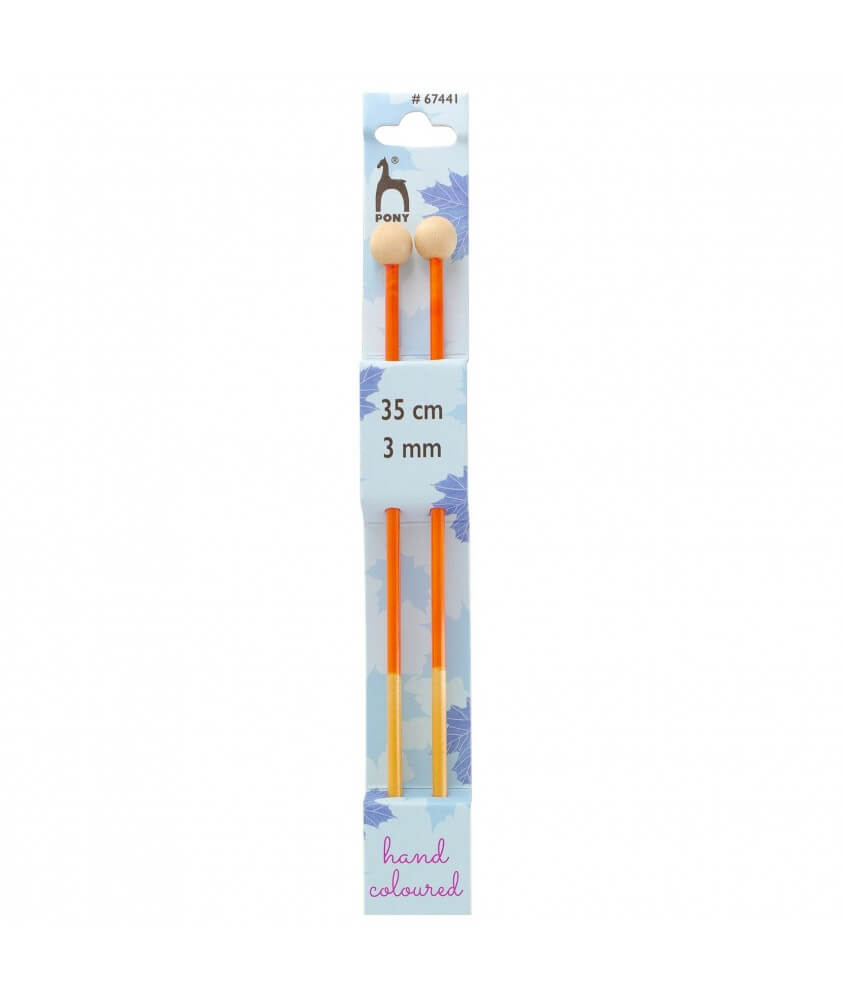 Aiguilles à tricoter 35 cm Bois Flair Du N°3 au 10 - Pony Aiguilles à tricoter 35 cm Bois Flair Du N°3 au 10 - Pony