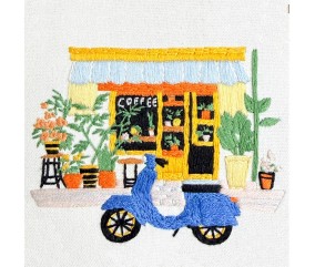 Kit broderie débutant Milpoint - Dolce Vita - détail de la broderie