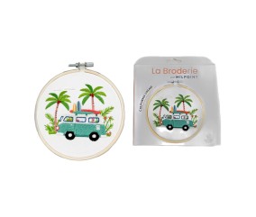 Kit broderie débutant Milpoint - California Dream - présentation sur fond blanc