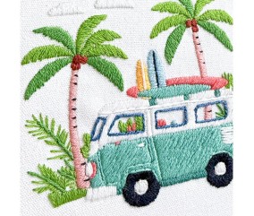 Kit broderie débutant Milpoint - California Dream - détail de la broderie