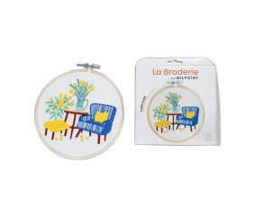 Kit broderie débutant Milpoint - Coin cosy - présentation sur fond blanc