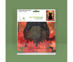 Kit canevas complet avec fils - Émeraude d'automne 30 x 40 cm - vue 2