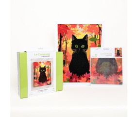 Kit canevas complet avec fils - Émeraude d'automne 30 x 40 cm - vue 7
