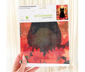 Kit canevas complet avec fils - Émeraude d'automne 30 x 40 cm - vue 8