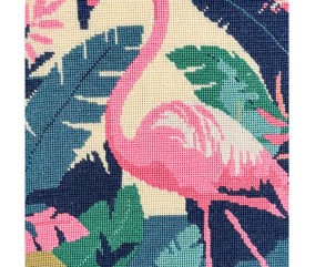Kit canevas complet avec fils - Flamant tropical 30 x 40 cm - vue 7