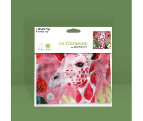 Kit canevas complet avec fils - Girafe pop 30 x 30 cm - vue 2