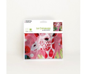 Kit canevas complet avec fils - Girafe pop 30 x 30 cm - vue 7