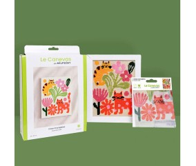 Kit canevas complet avec fils - Chats champêtres 15 x 20 cm - vue 5
