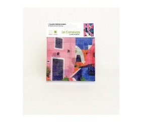 Kit canevas complet avec fils - Escalier méditerranéen 15 x 20 cm - vue 6