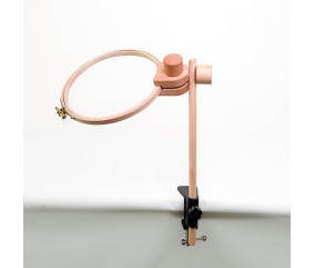 Support tambour broderie Milpoint - Pince de table en hêtre - tambour orientable