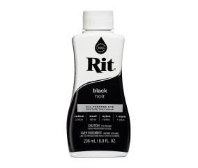 Teinture textile Rit Dye All-Purpose liquide - 236 ml - Noir - flacon de face