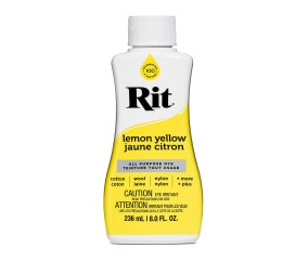 Teinture textile Rit Dye All-Purpose liquide - 236 ml - Jaune Citron - flacon de face