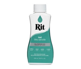 Teinture textile Rit Dye All-Purpose liquide - 236 ml - Bleu Sarcelle - flacon de face