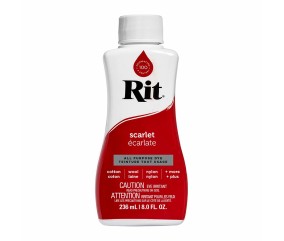 Teinture textile Rit Dye All-Purpose liquide - 236 ml - Ecarlate - flacon de face