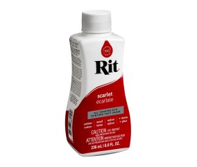 Teinture textile Rit Dye All-Purpose liquide - 236 ml - Ecarlate - flacon de profil