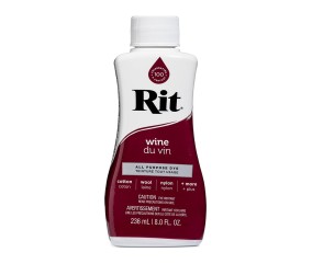 Teinture textile Rit Dye All-Purpose liquide - 236 ml - Bordeaux - flacon de face