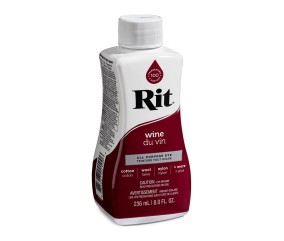 Teinture textile Rit Dye All-Purpose liquide - 236 ml - Bordeaux - flacon de profil