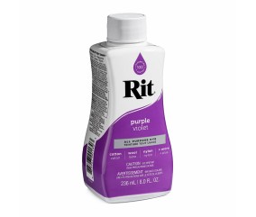 Teinture textile Rit Dye All-Purpose liquide - 236 ml - Pourpre - flacon de profil