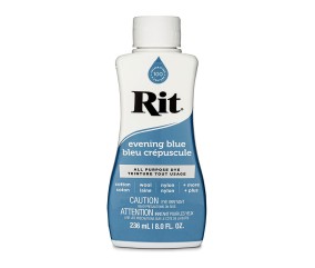 Teinture textile Rit Dye All-Purpose liquide - 236 ml - Bleu Crépuscule - flacon de face