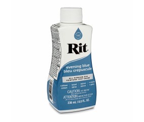 Teinture textile Rit Dye All-Purpose liquide - 236 ml - Bleu Crépuscule - flacon de profil