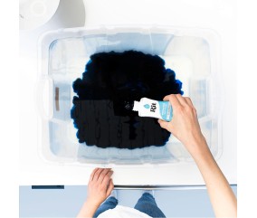 Teinture textile Rit Dye All-Purpose liquide - 236 ml - Bleu Crépuscule - exemple de teinture