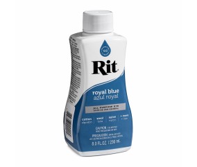 Teinture textile Rit Dye All-Purpose liquide - 236 ml - Bleu Roi - flacon de profil