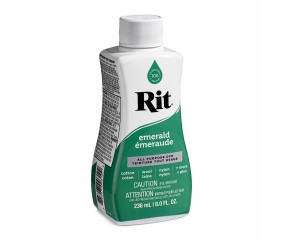 Teinture textile Rit Dye All-Purpose liquide - 236 ml - Emeraude - flacon de profil