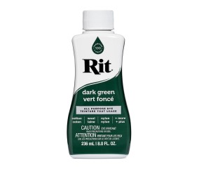 Teinture textile Rit Dye All-Purpose liquide - 236 ml - Vert Foncé - flacon de face