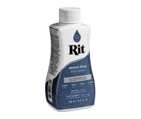 Teinture textile Rit Dye All-Purpose liquide - 236 ml - Bleu Jean - flacon de profil