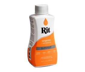 Teinture textile Rit Dye All-Purpose liquide - 236 ml - Tangerine - flacon de profil