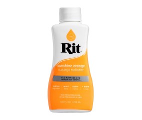 Teinture textile Rit Dye All-Purpose liquide - 236 ml - Orange Soleil - flacon de face