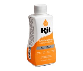 Teinture textile Rit Dye All-Purpose liquide - 236 ml - Orange Soleil - flacon de profil