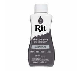 Teinture textile Rit Dye All-Purpose liquide - 236 ml - Gris Charbon - flacon de face