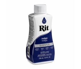 Teinture textile Rit Dye All-Purpose liquide - 236 ml - Indigo - flacon de profil