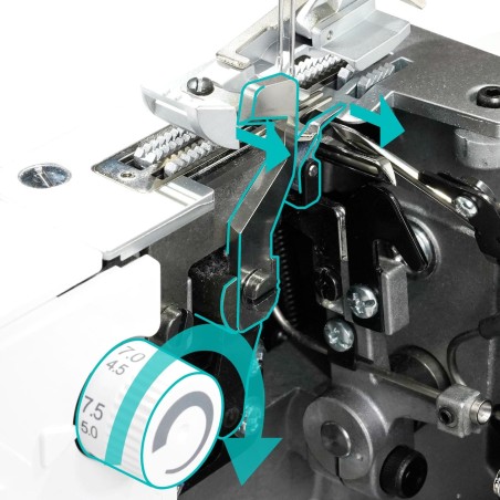 Réglage de largeur de la surjeteuse Baby Lock Enlighten