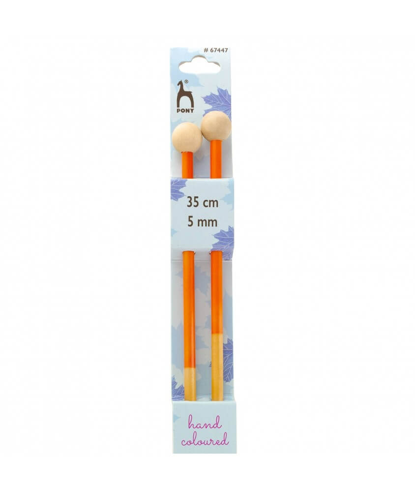 Aiguilles à tricoter 35 cm Bois Flair Du N°3 au 10 - Pony Aiguilles à tricoter 35 cm Bois Flair Du N°3 au 10 - Pony
