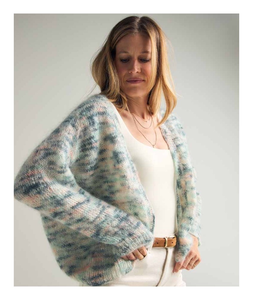 Gilet Esteban - Patron tricot Phildar - modèle porté