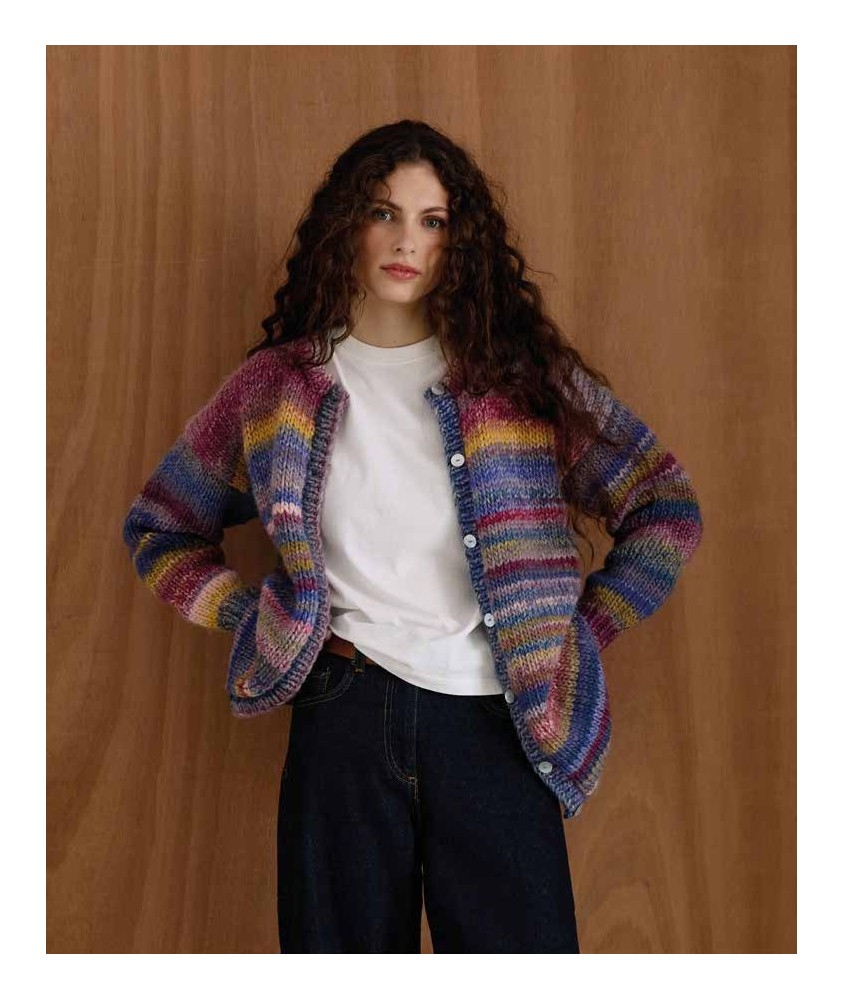 Gilet Fiore - Patron tricot Phildar - modèle porté
