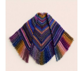 Châle Florane - Patron tricot Phildar - modèle fini