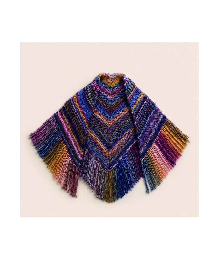 Châle Florane - Patron tricot Phildar - modèle fini