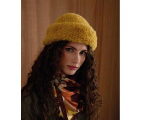 Bonnet Fleuriane - Patron tricot Phildar - modèle porté