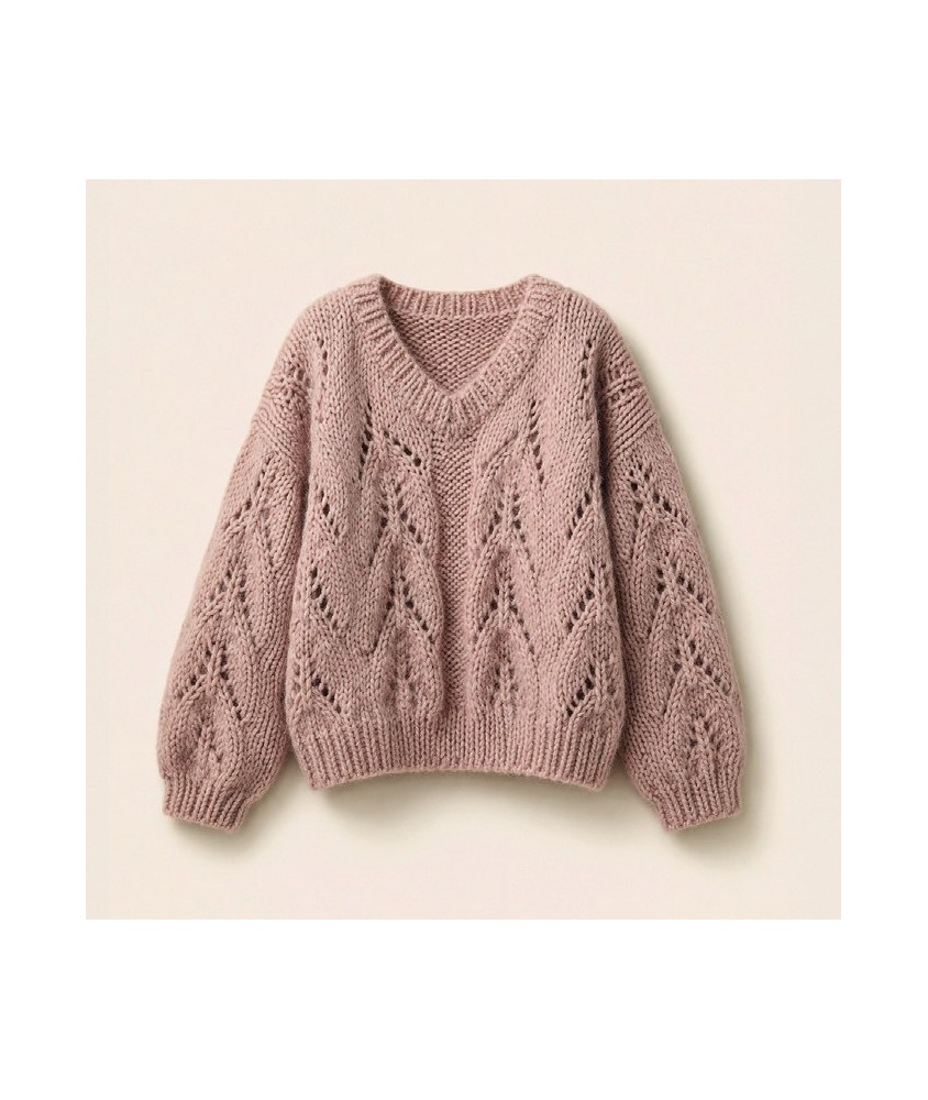 Pull Floris - Patron tricot Phildar - modèle fini