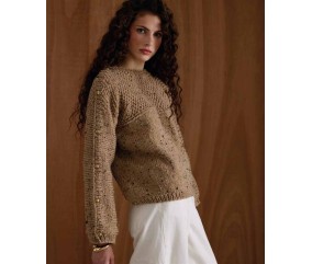 Pull Fabrine - Patron tricot Phildar - modèle porté