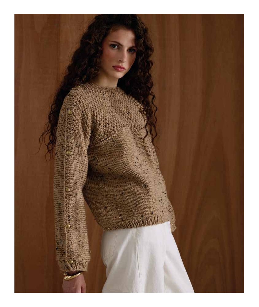 Pull Fabrine - Patron tricot Phildar - modèle porté