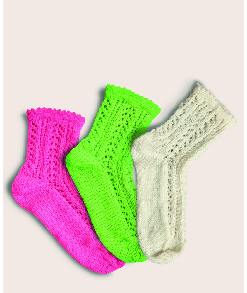 Chaussettes Emma - Patron tricot Phildar - modèle porté