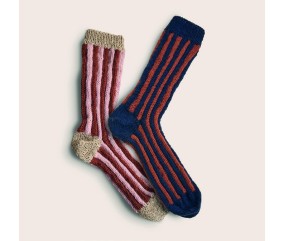 Chaussettes Eden - Patron tricot Phildar - modèle fini