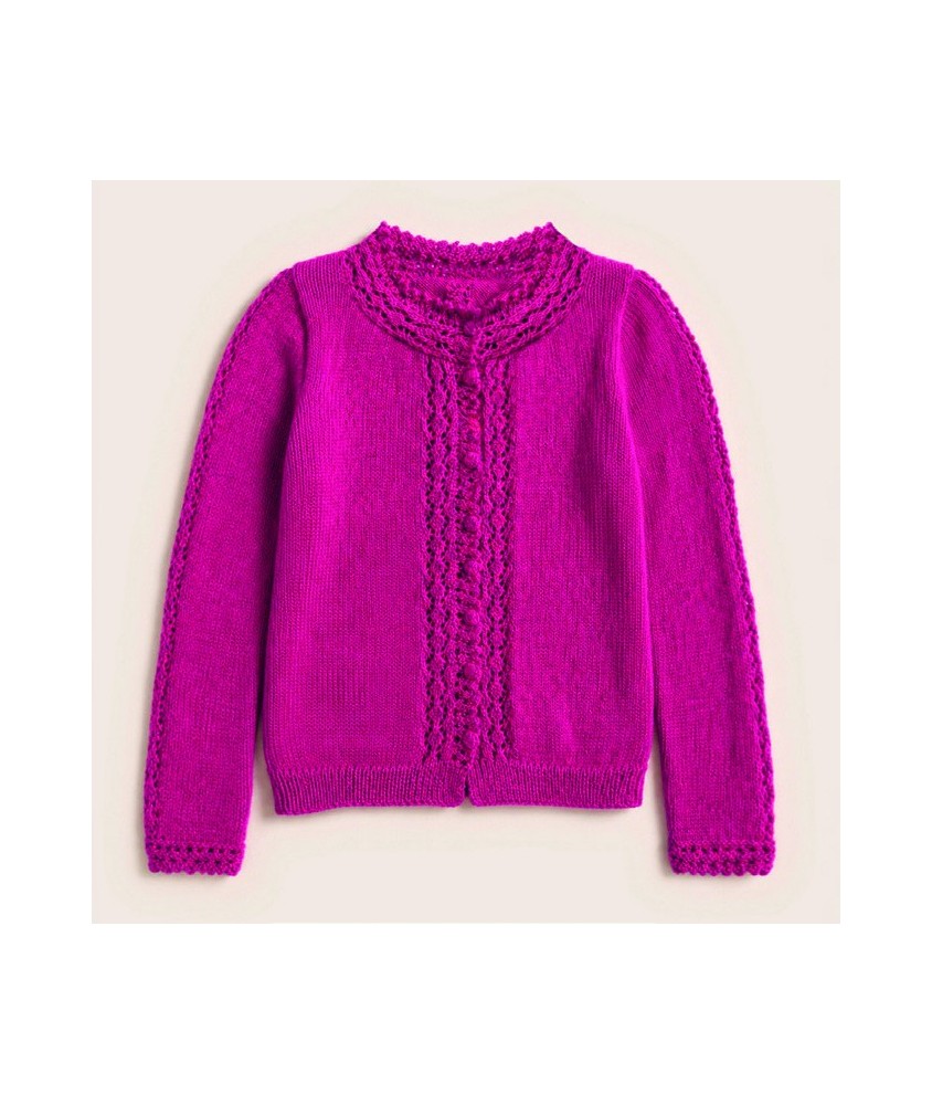 Gilet Carol - Patron tricot Phildar - modèle fini